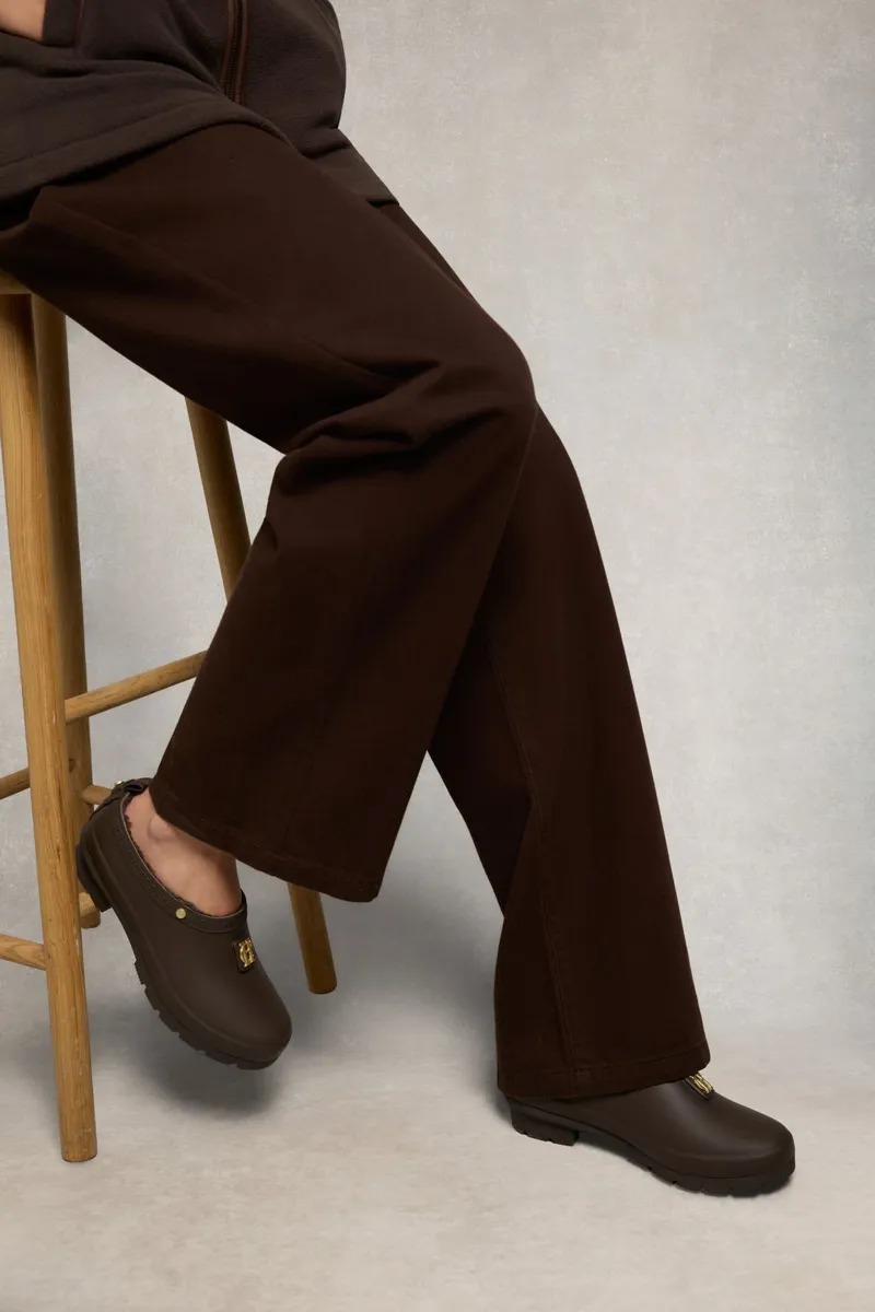 Holland Cooper Gardening Loafer in Chocolate Matte Gold-6