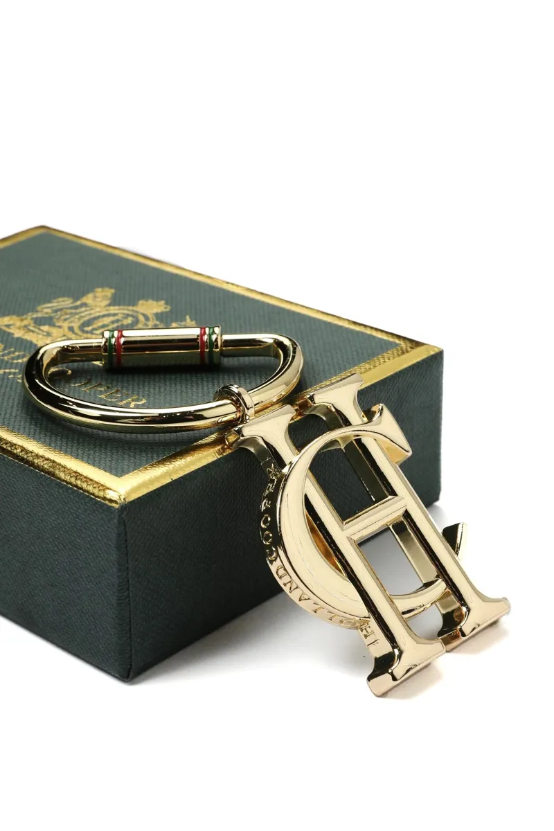 Holland Cooper HC Key Ring in Gold-2