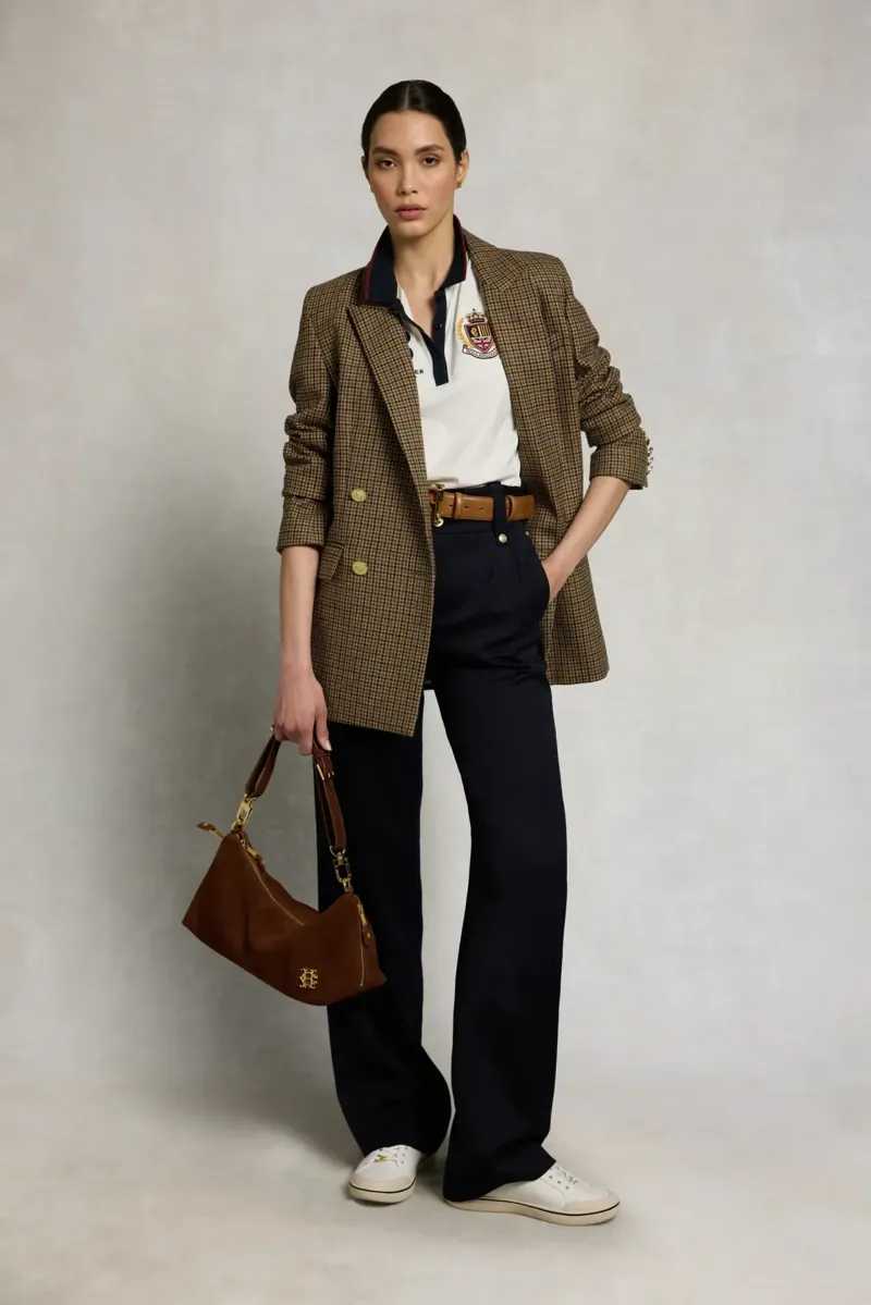 Holland Cooper Heritage Short Sleeve Polo Shirt in White-7