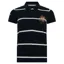 Holland Cooper Heritage Short Sleeve Stripe Polo Shirt in Ink Navy