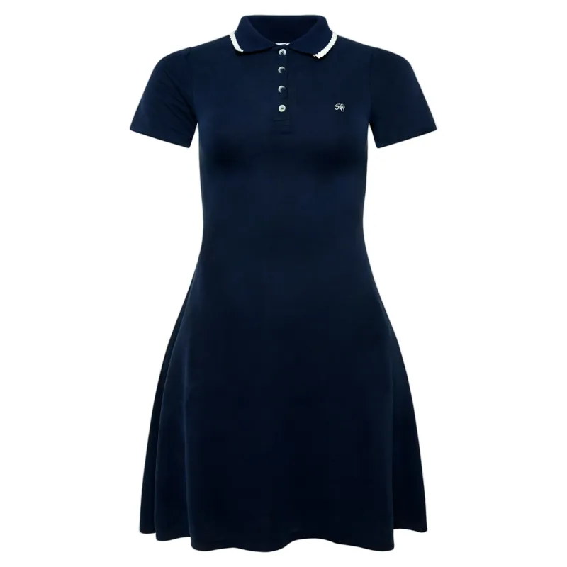 Holland Cooper Jilly Polo Dress in Washed Navy
