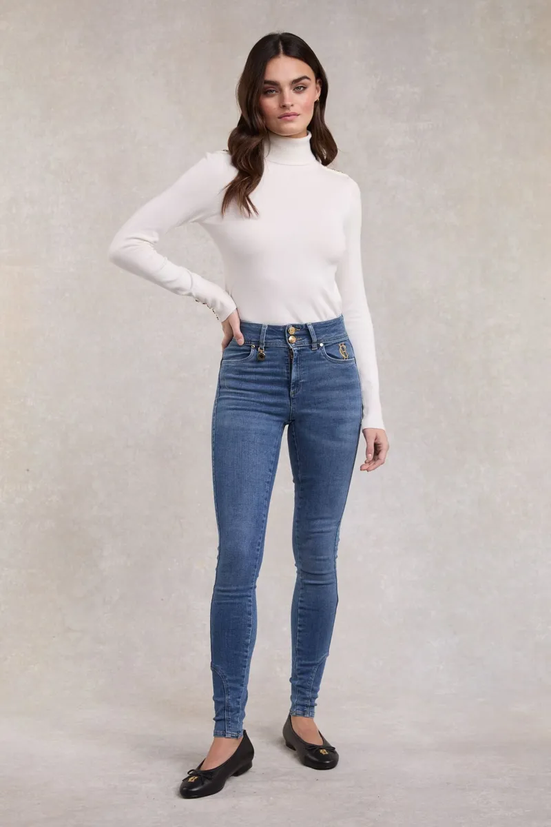 Holland Cooper Jodhpur Jean in Denim-4