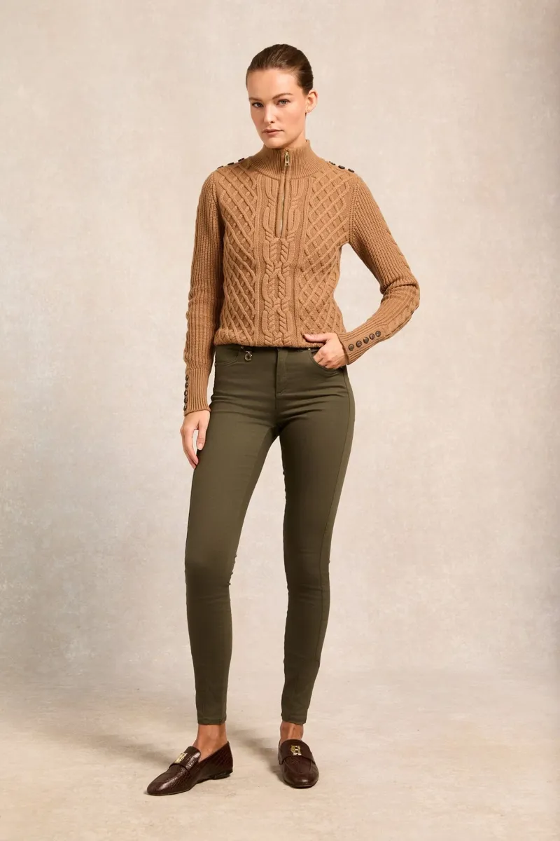 Holland Cooper Jodhpur Jean in Hunter Green-4