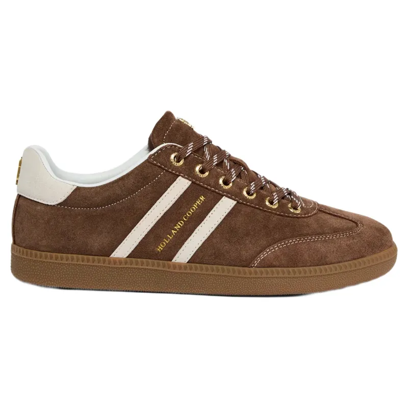 Holland Cooper Knightsbridge Court Trainer in Chocolate