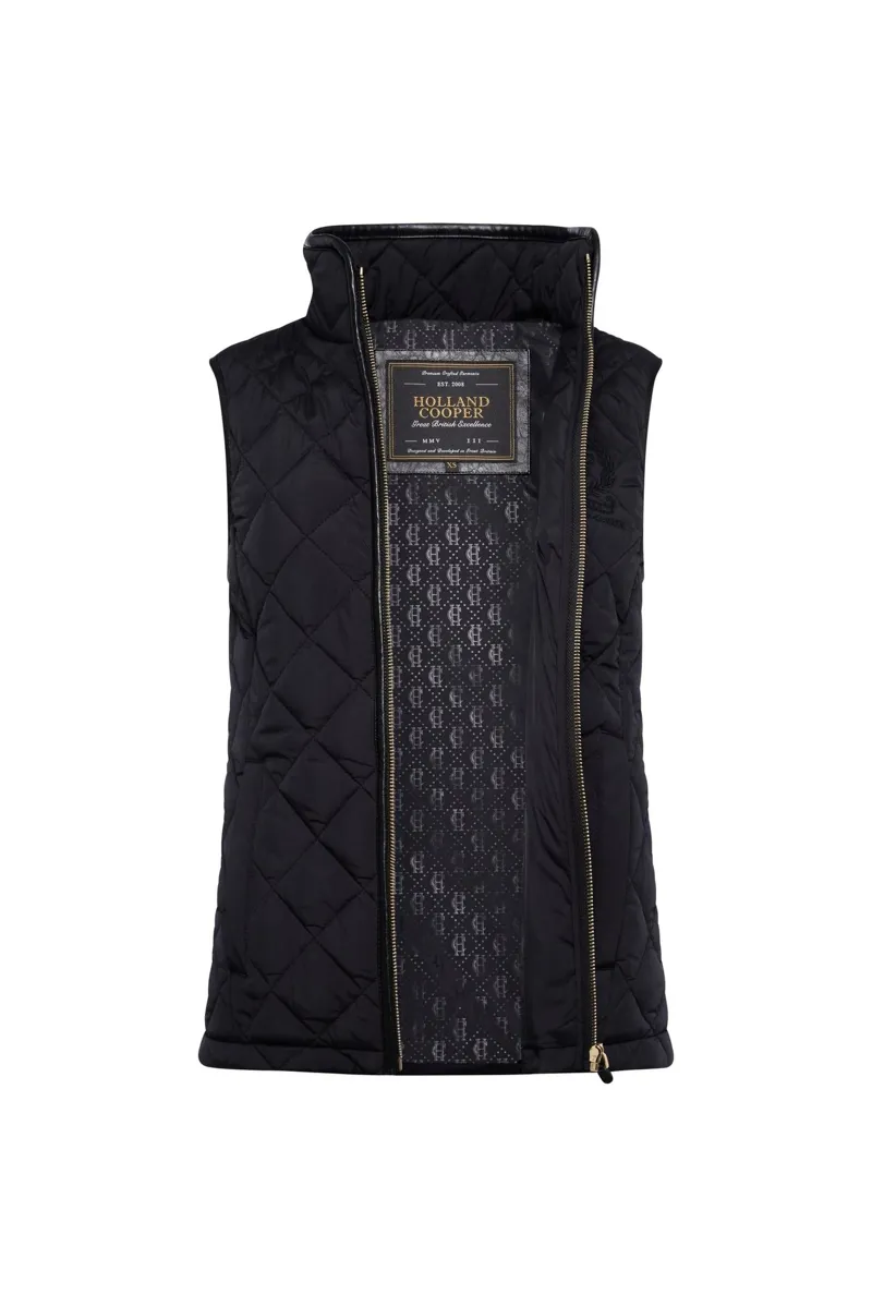 Holland Cooper Lightweight Country Gilet in Black-1