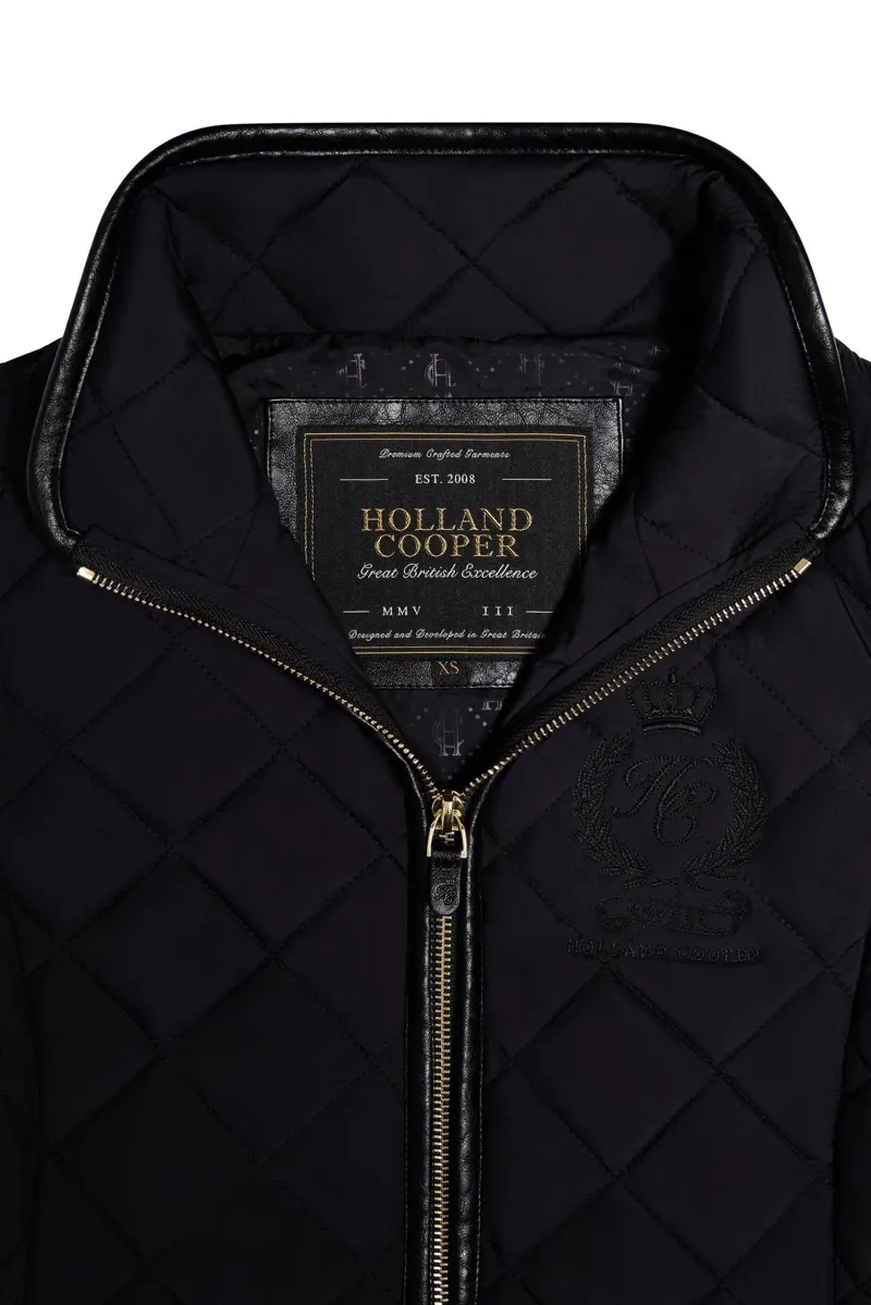 Holland Cooper Lightweight Country Gilet in Black-2