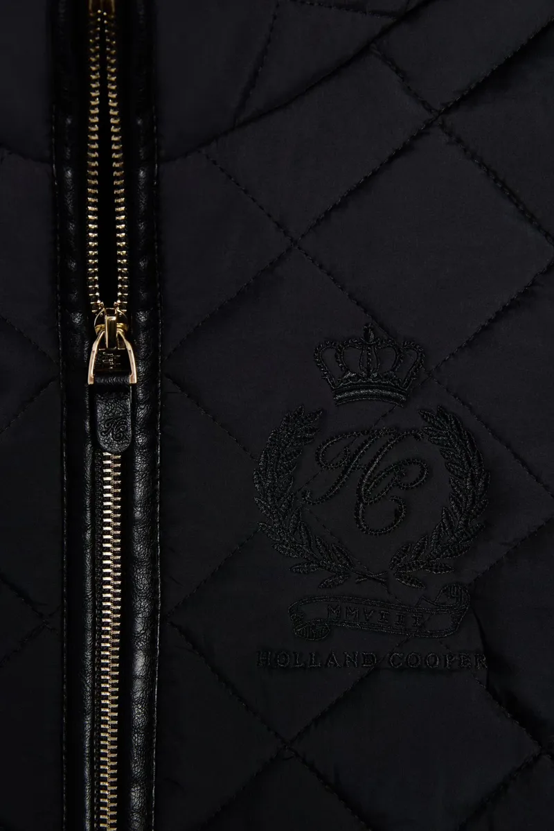 Holland Cooper Lightweight Country Jacket in Black-4