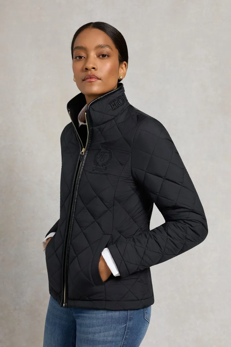 Holland Cooper Lightweight Country Jacket in Black-6