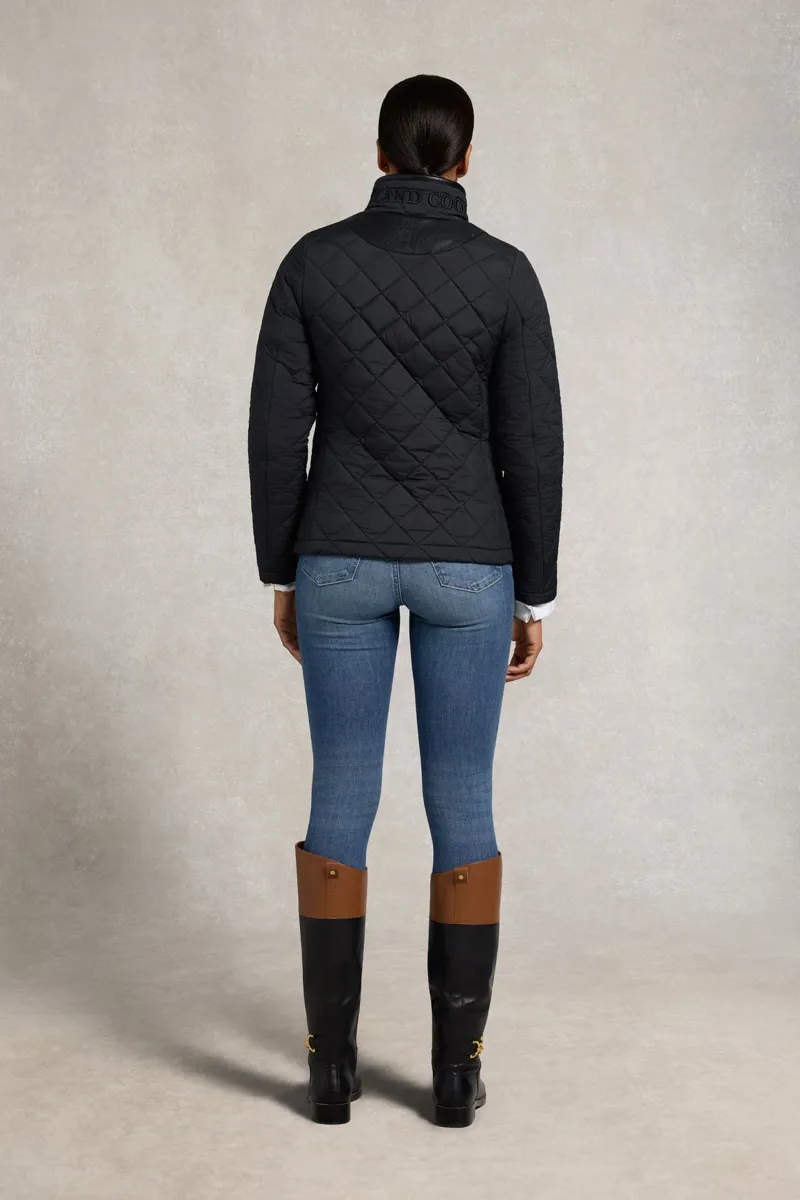 Holland Cooper Lightweight Country Jacket in Black-9