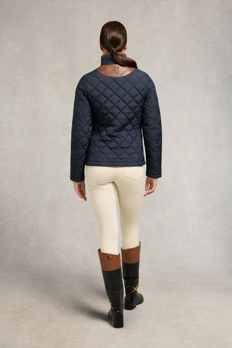 Holland Cooper Lightweight Country Jacket in Ink Navy Blue-7