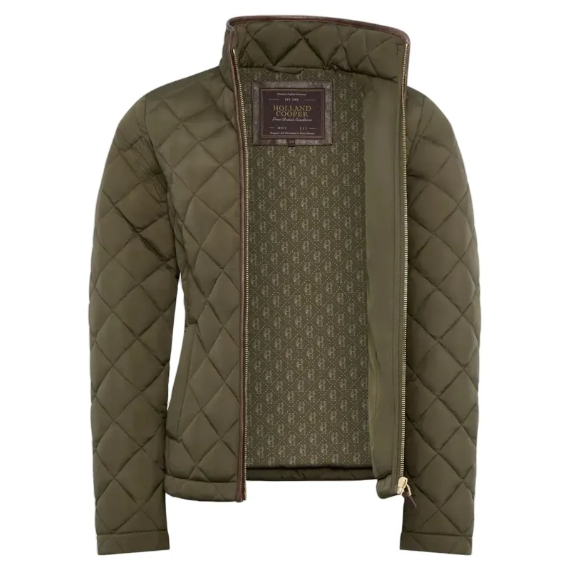 Holland Cooper Lightweight Country Jacket in Khaki Green-1