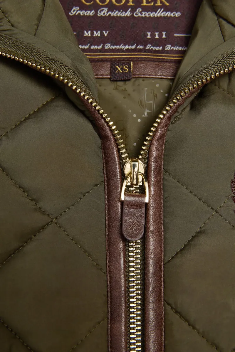 Holland Cooper Lightweight Country Jacket in Khaki Green-3