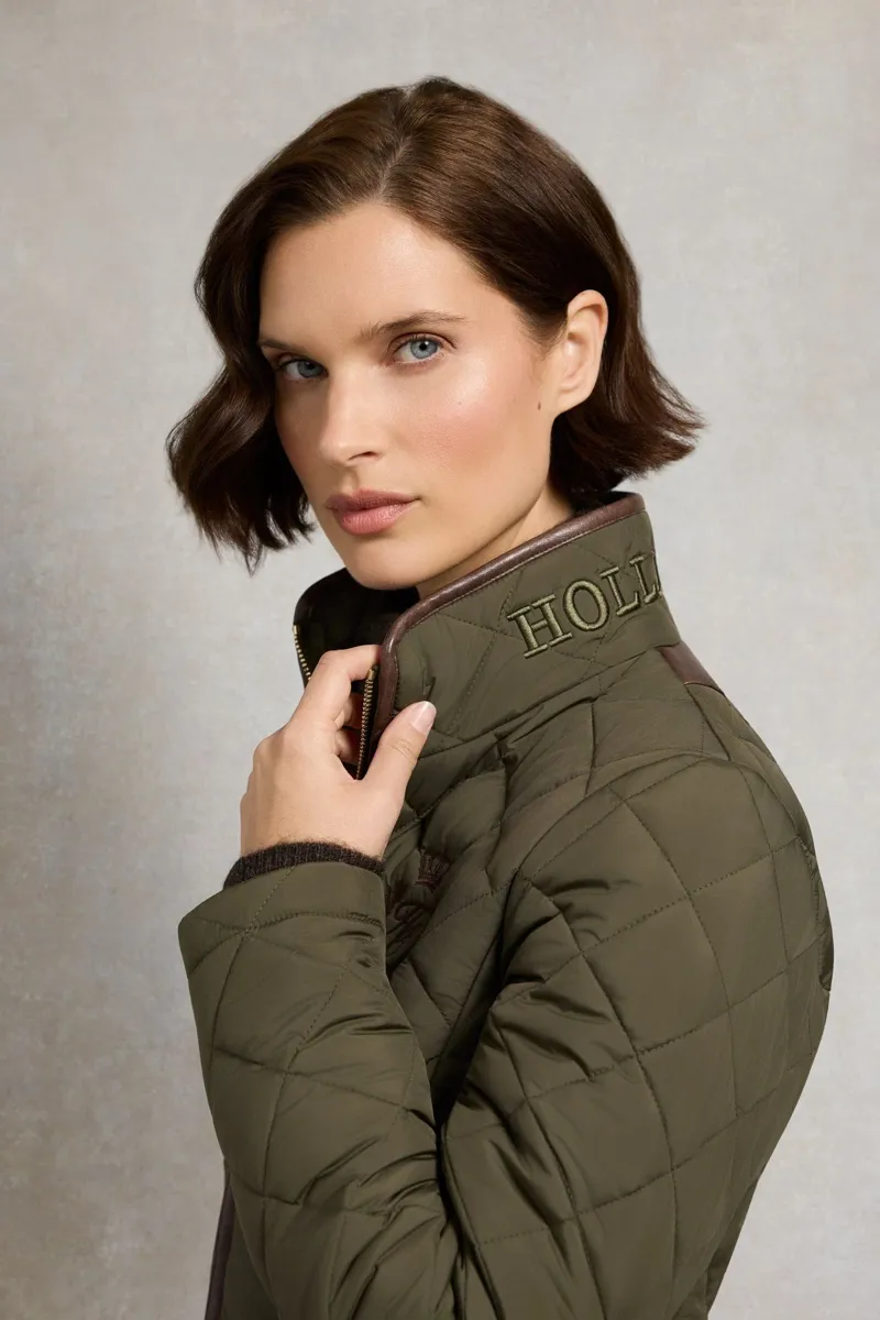 Holland Cooper Lightweight Country Jacket in Khaki Green-8