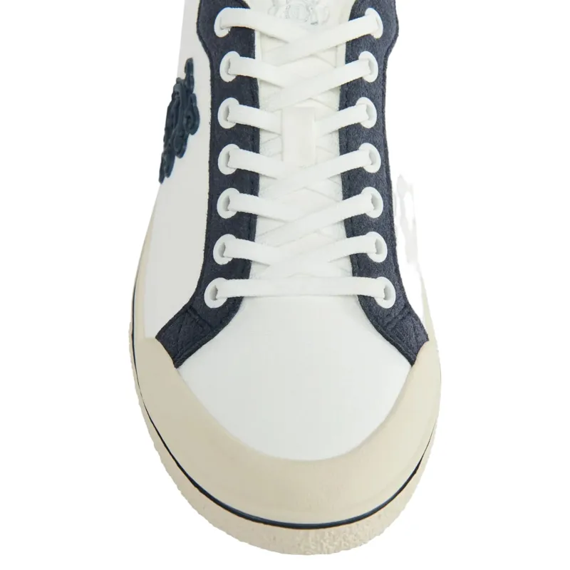 Holland Cooper Mayfair Court Trainers in Off White Navy-4