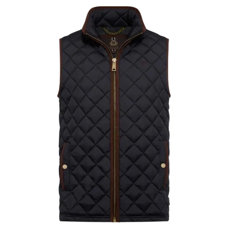 Holland Cooper Men's Country Quilted Gilet in Ink Navy