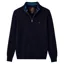 Holland Cooper Men's Fine Quarter Zip Knit in Ink Navy