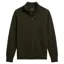 Holland Cooper Men's Fine Quarter Zip Knit in Moss