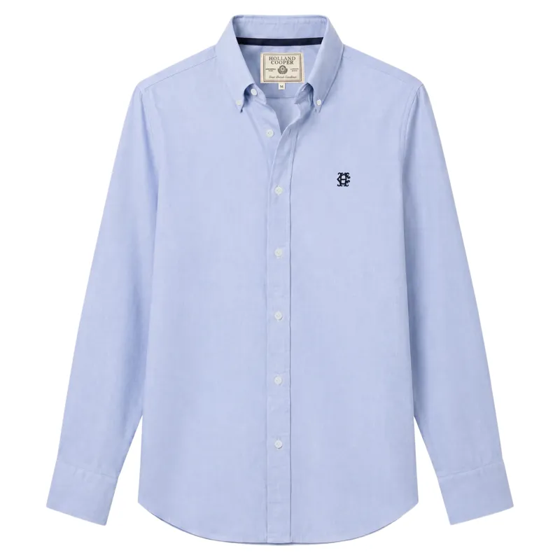 Holland Cooper Men's Oxford Shirt in Azure Chambray