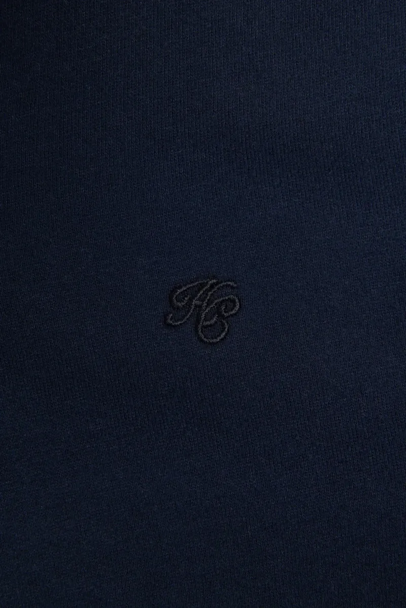 Holland Cooper Men's Quarter Zip Sweat in Ink Navy-5