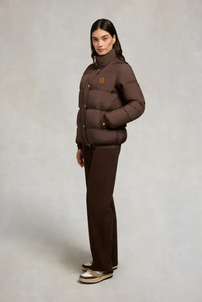 Holland Cooper Milton Padded Jacket in Chocolate-3