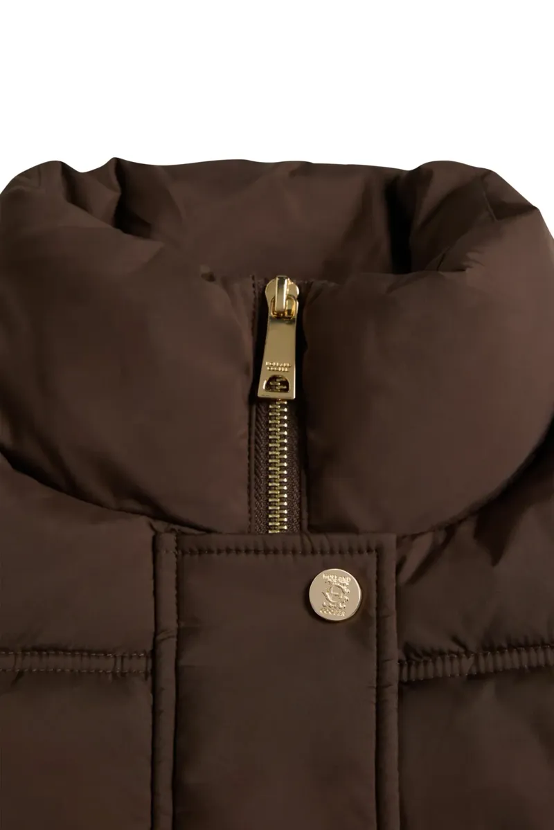 Holland Cooper Milton Padded Jacket in Chocolate-6