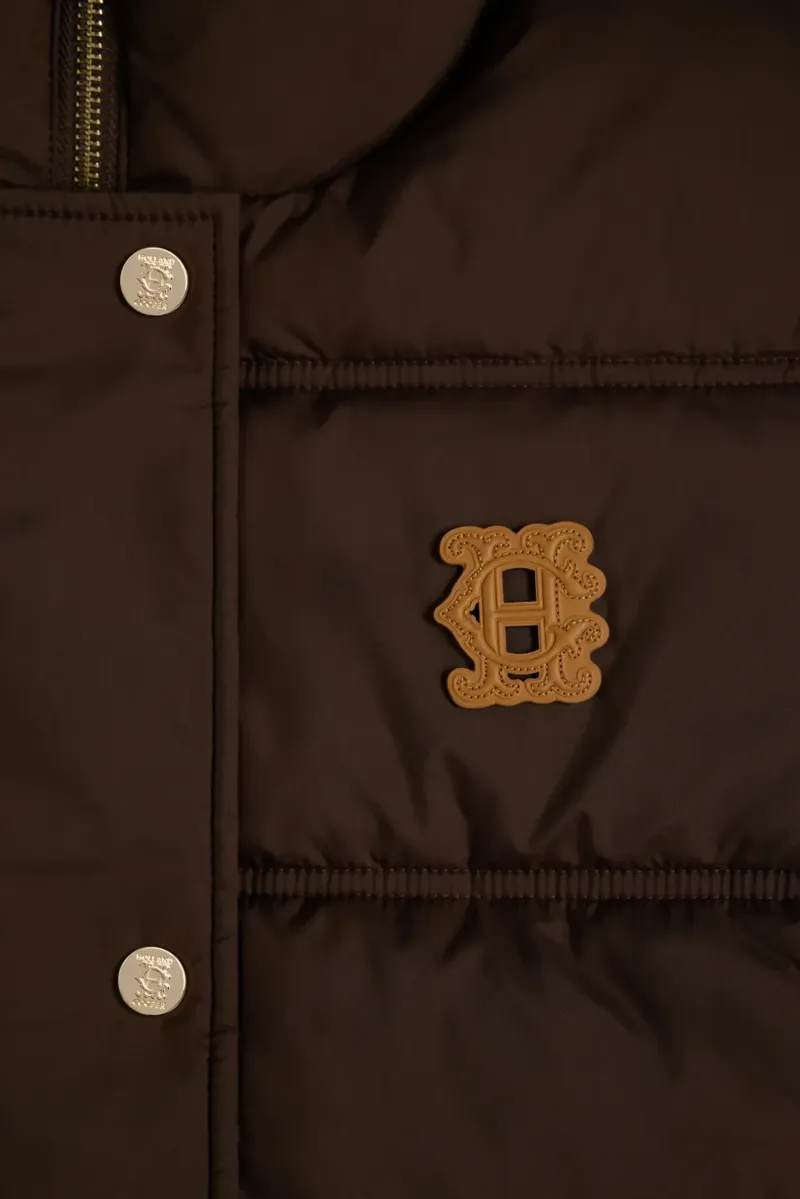 Holland Cooper Milton Padded Jacket in Chocolate-7