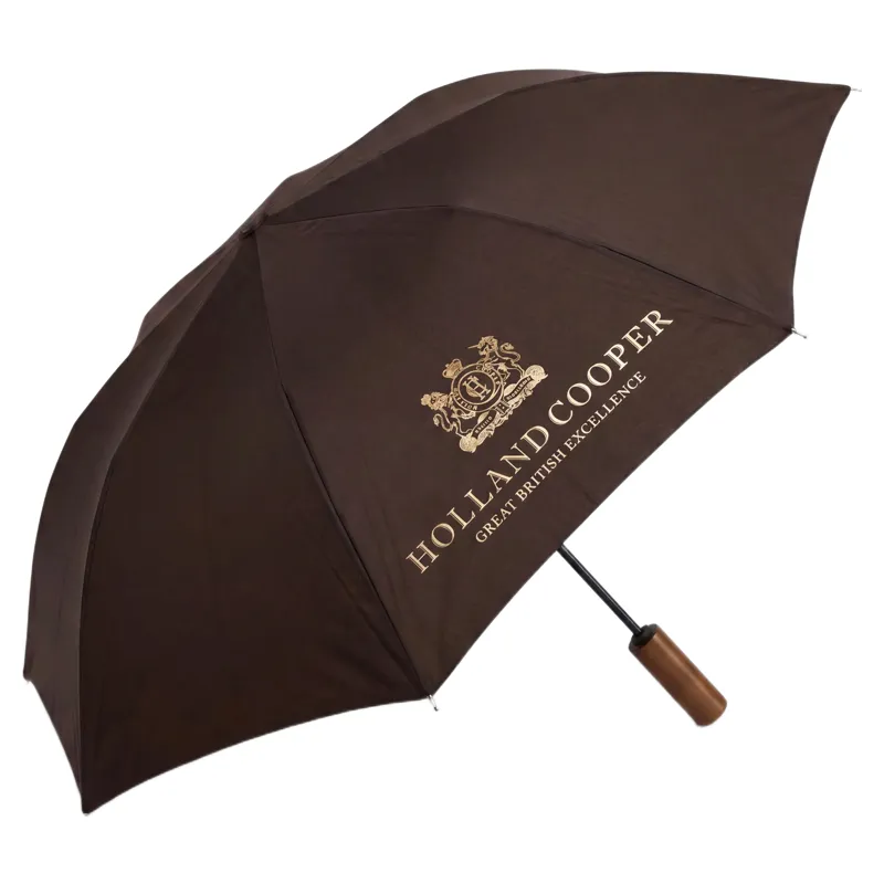 Holland Cooper Mini HC Umbrella in Chocolate