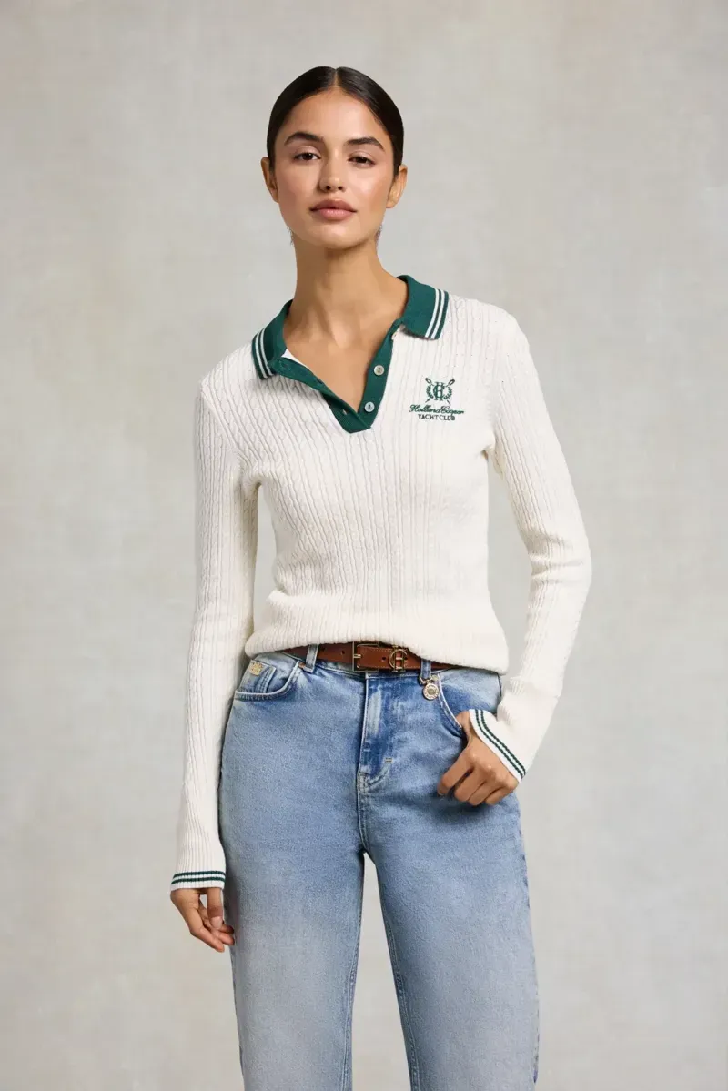 Holland Cooper Orla Knit in Racing Green-1