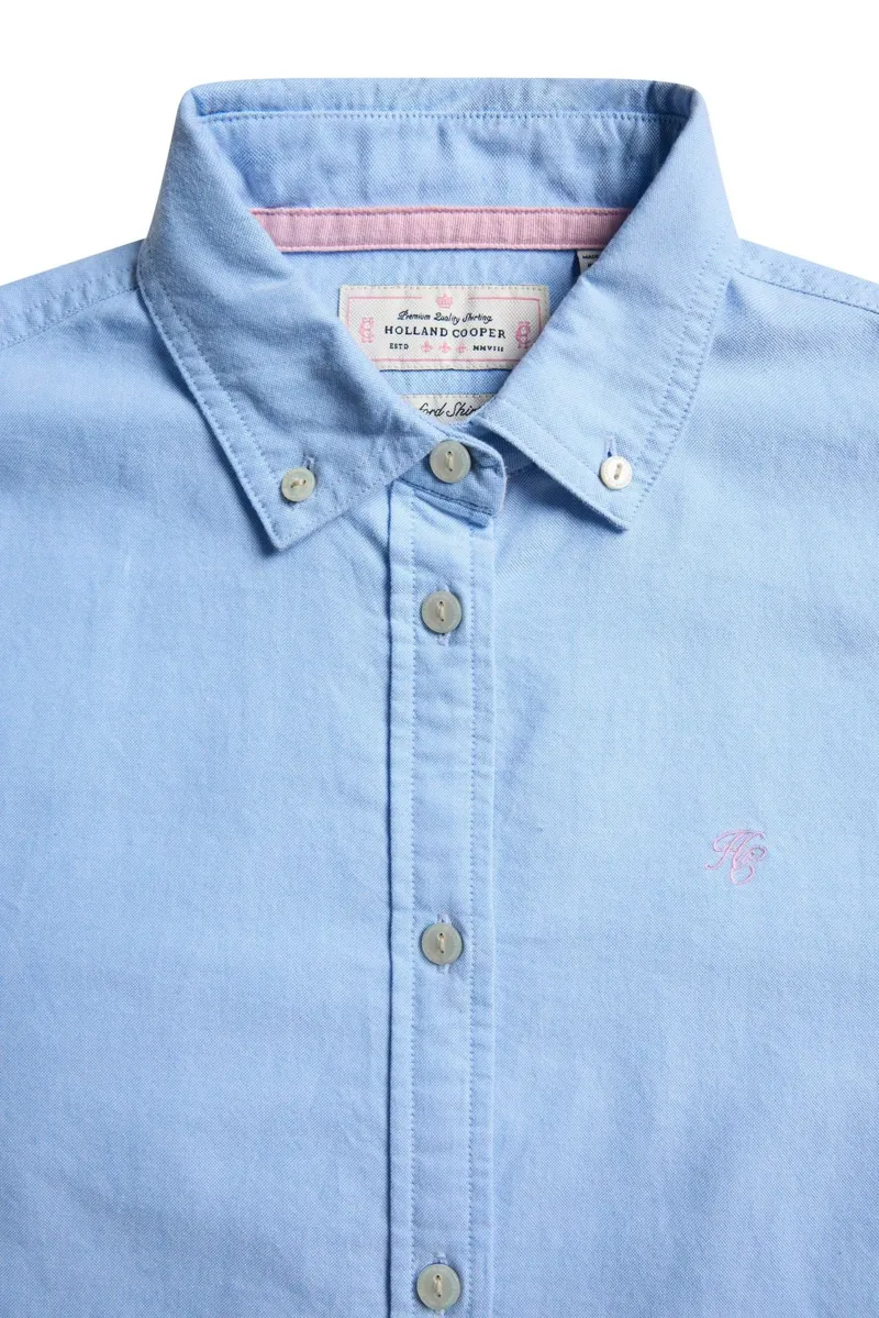 Holland Cooper Oxford Shirt in Sky Blue-7