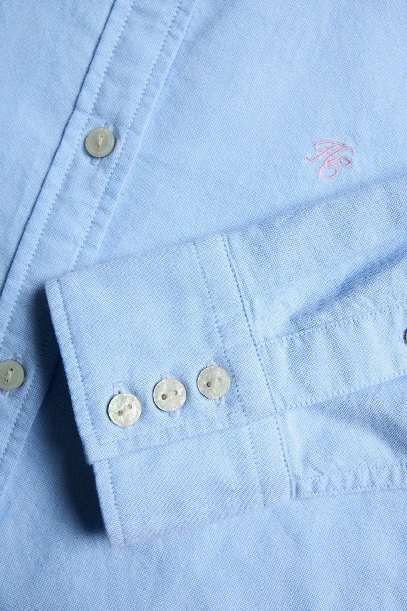 Holland Cooper Oxford Shirt in Sky Blue-8