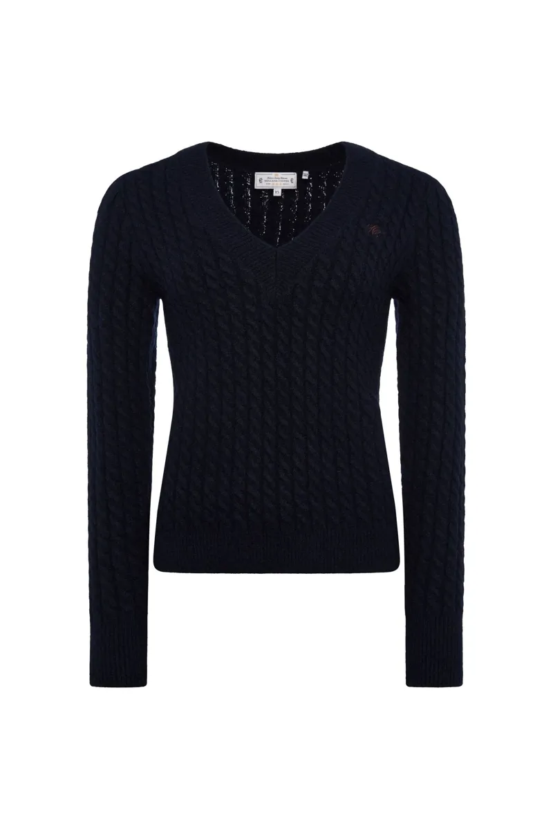 Holland Cooper Polly Knit Jumper in Ink Navy