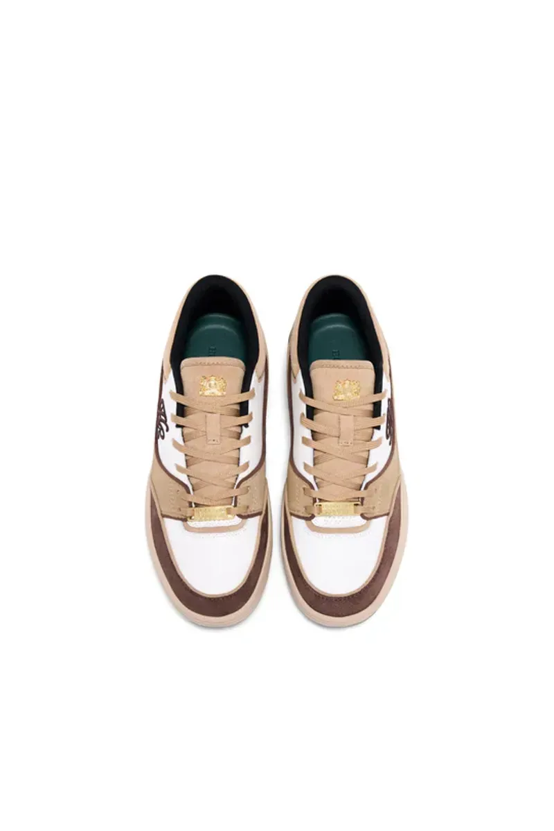 Holland Cooper Retro Trainer Taupe Tan Nude-1