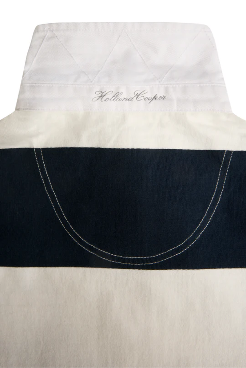 Holland Cooper Rugby Shirt in Navy Ecru-5