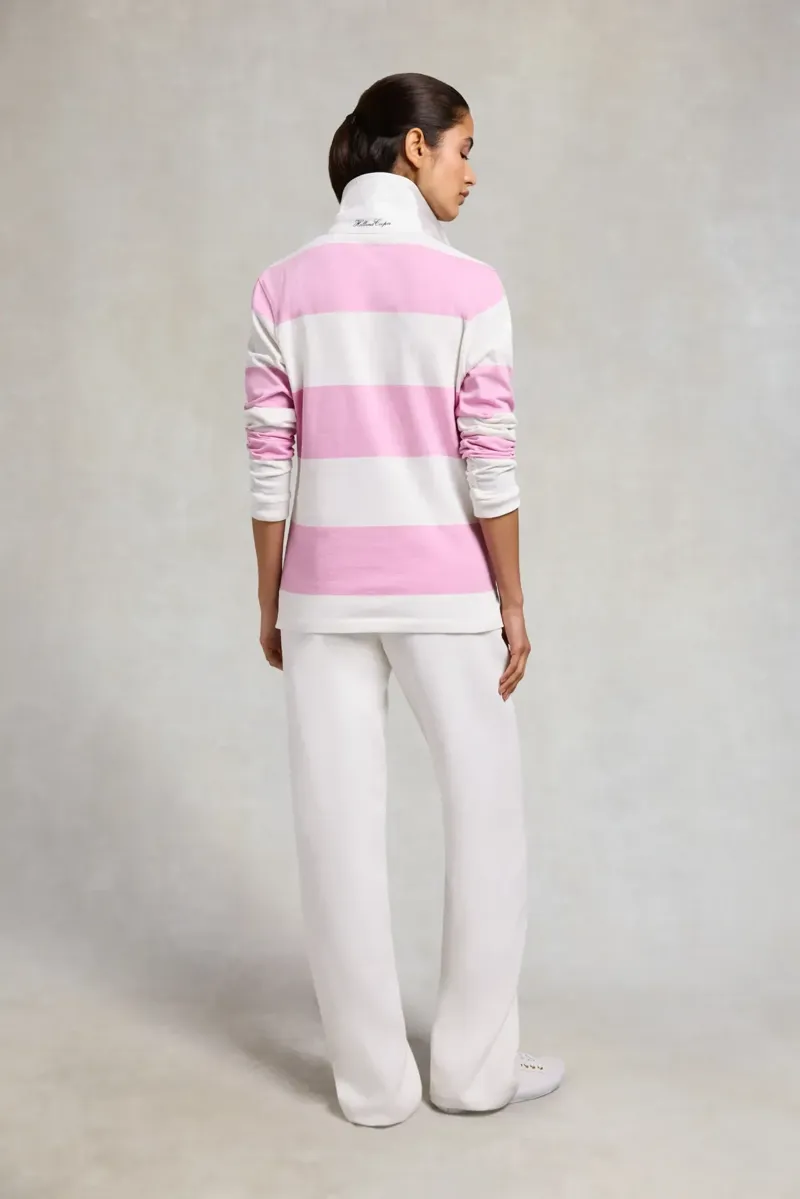 Holland Cooper Rugby Shirt in Pink Ecru-3