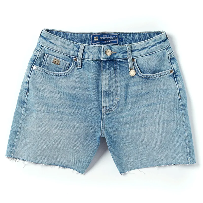 Holland Cooper High Rise Denim Short Vintage Indigo
