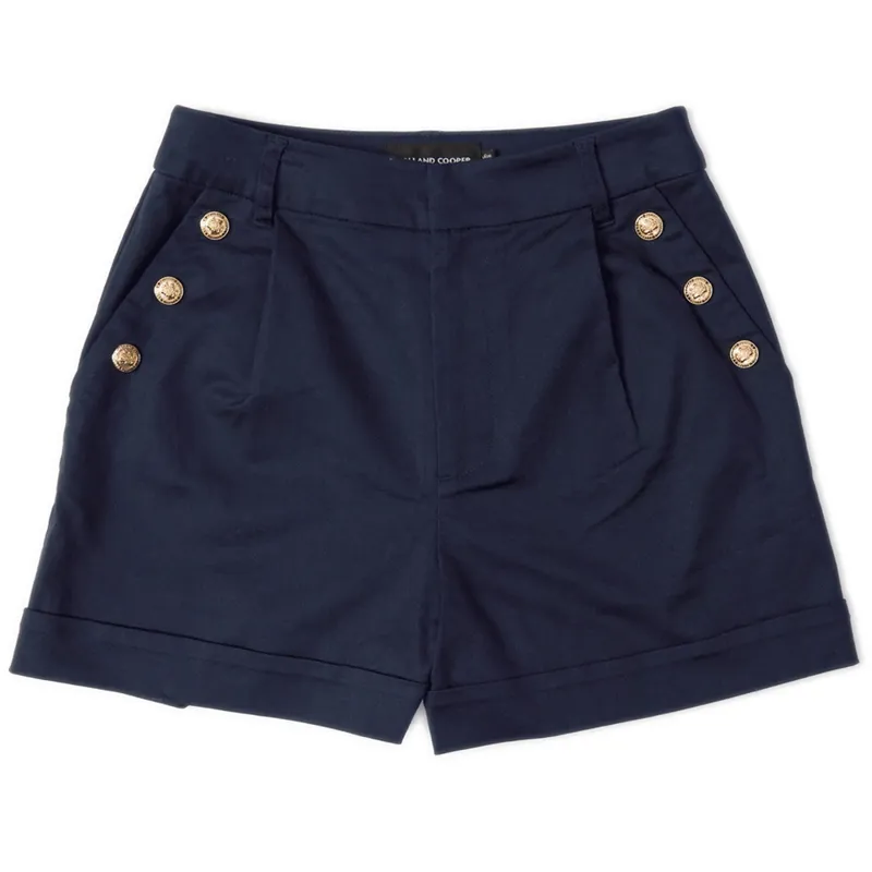 Holland Cooper Amoria Tailored Shorts Ink Navy