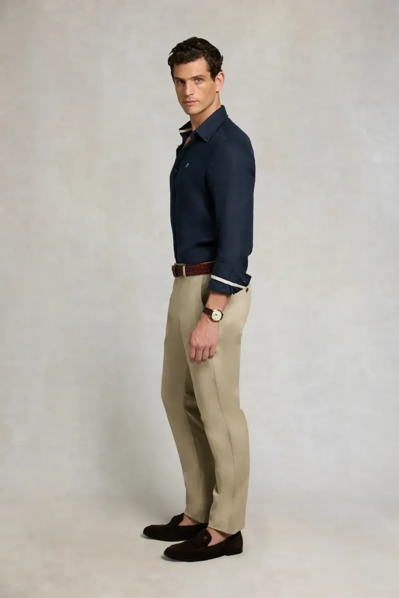 Holland Cooper Slim Chino Men's in Light Stone-3