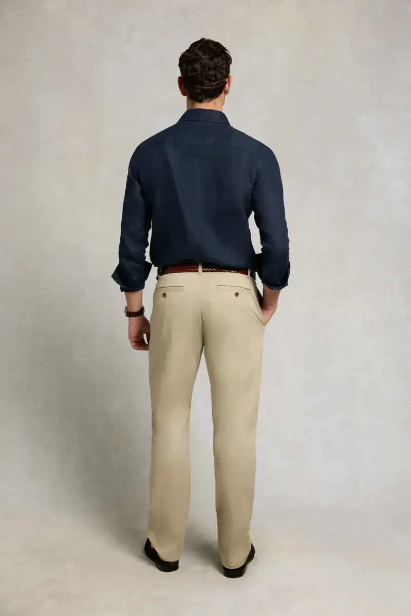 Holland Cooper Slim Chino Men's in Light Stone-6