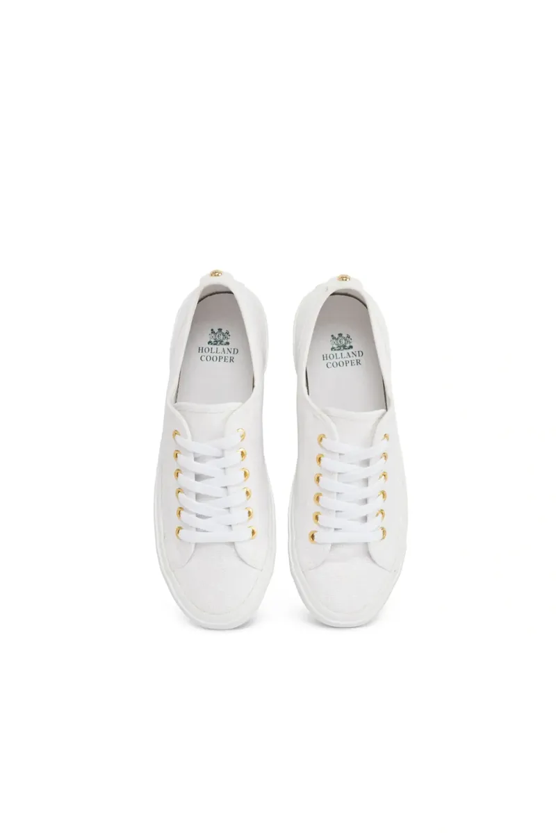 Holland Cooper Sloane Trainer in White-2
