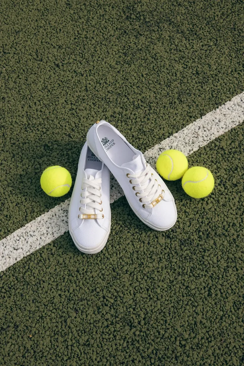 Holland Cooper Sloane Trainer in White-8