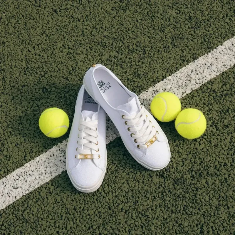 Holland Cooper Sloane Trainers in White-8
