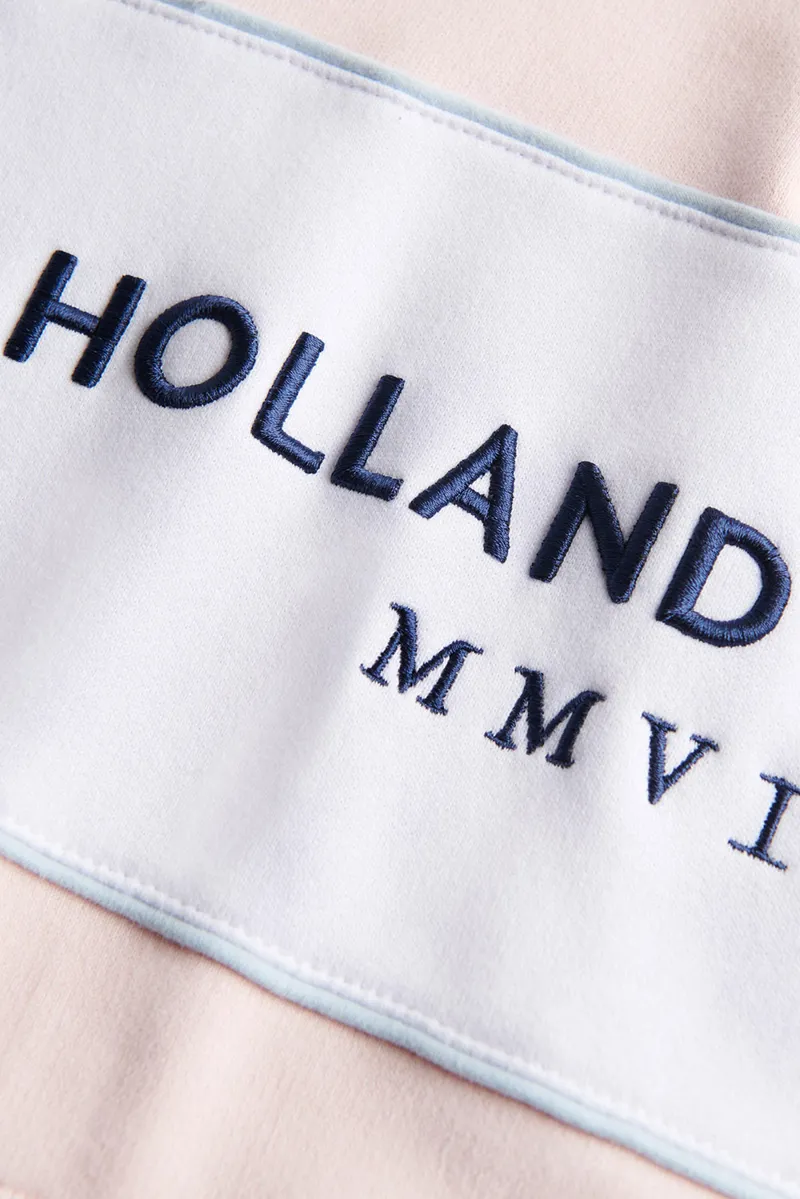 Holland Cooper Sporting Heritage Zip Henley in Pink-7