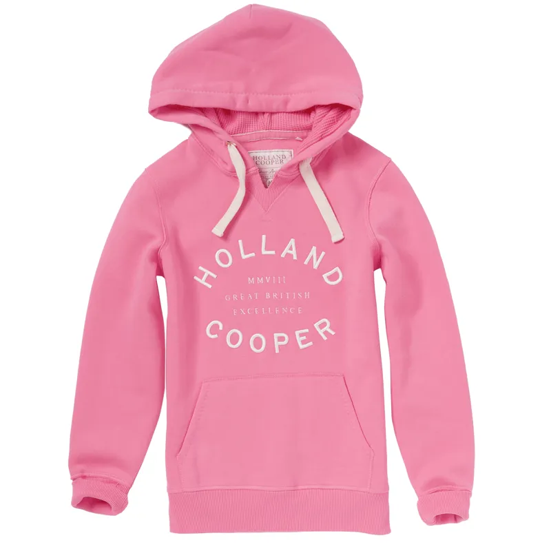 Holland Cooper Varsity Hoodie Peony Pink