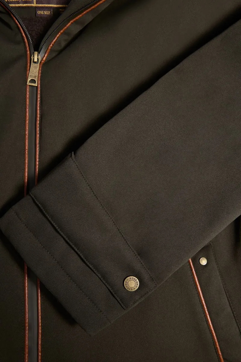 Holland Cooper Waterproof Coat Men's in Khaki-7