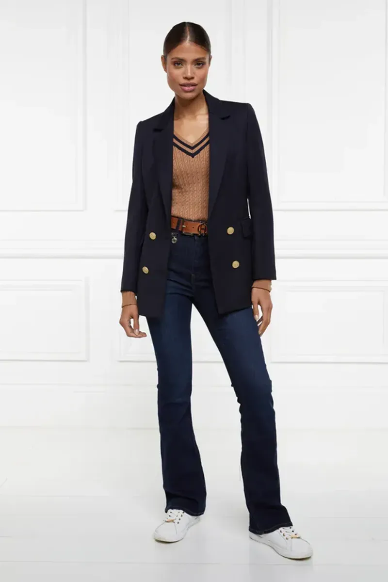 Holland Cooper Zoe Knit Dark Camel Marl-4