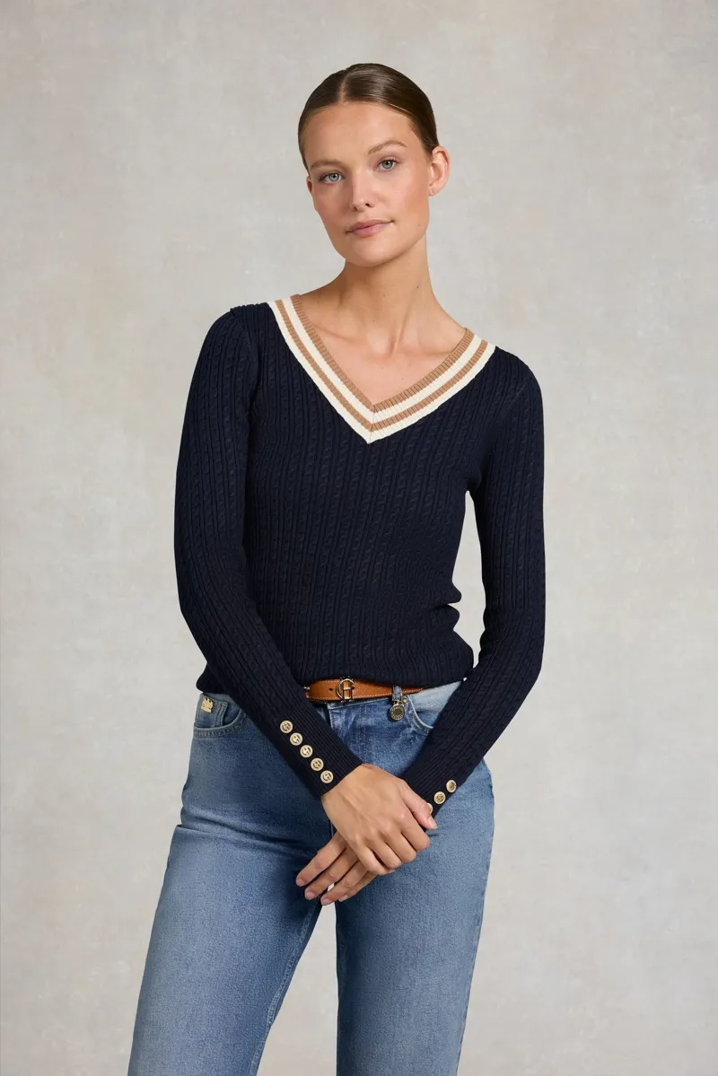 Holland Cooper Zoe Knit in Ink Navy-5