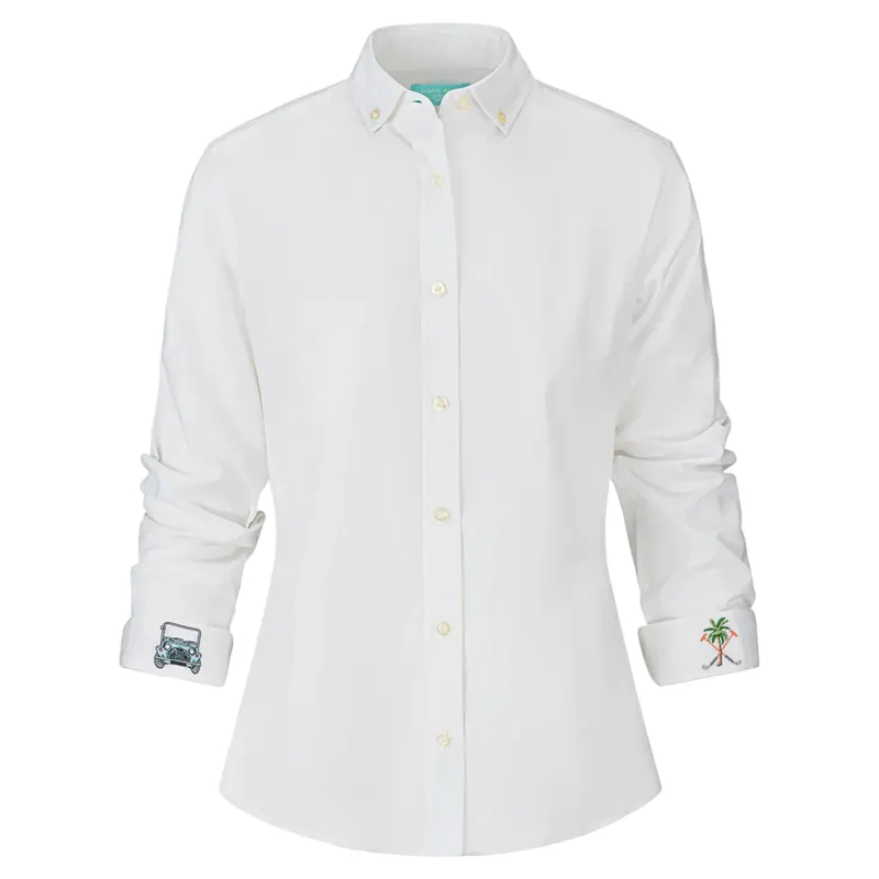 Hook Polo Men's White Linen Shirt-1