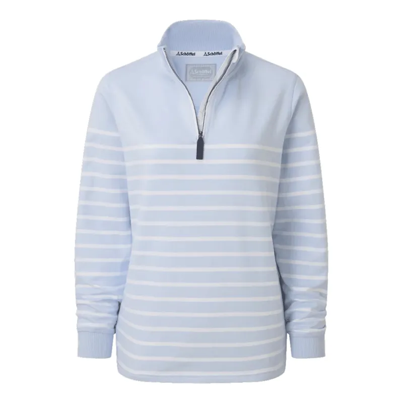 Schoffel Hope Cove Sweatshirt Pale Blue Stripe