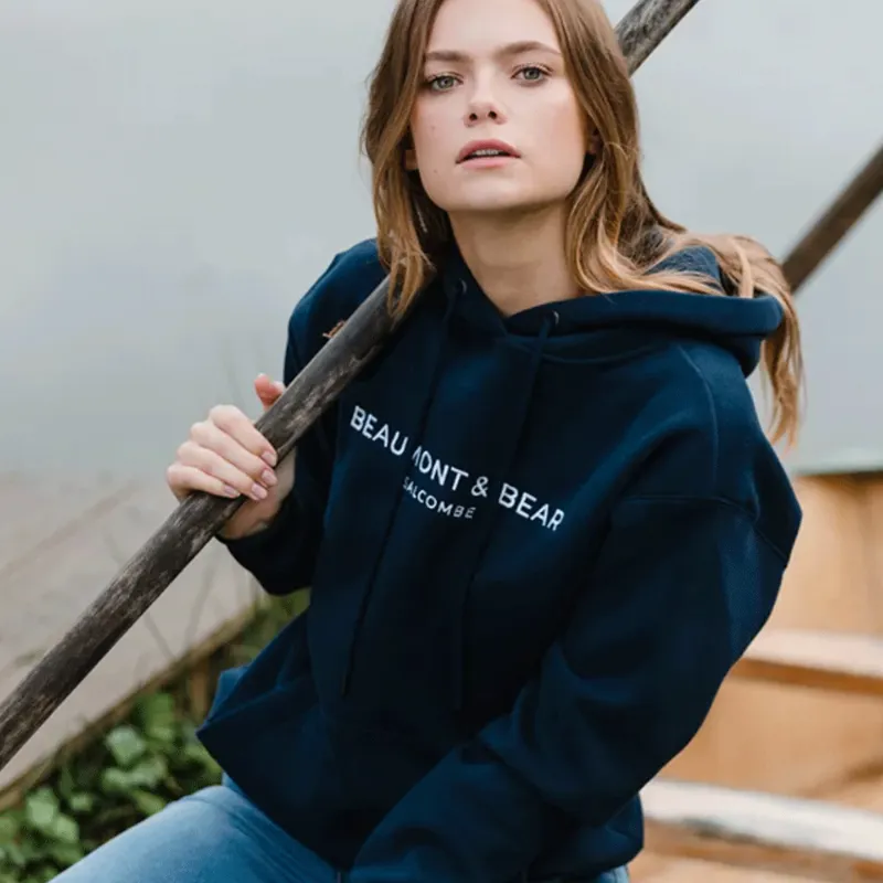 Beaumont and Bear Hope Cove Hoodie Navy