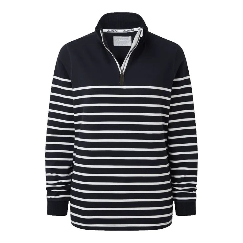 Schoffel Hope Cove Sweatshirt Navy Stripe